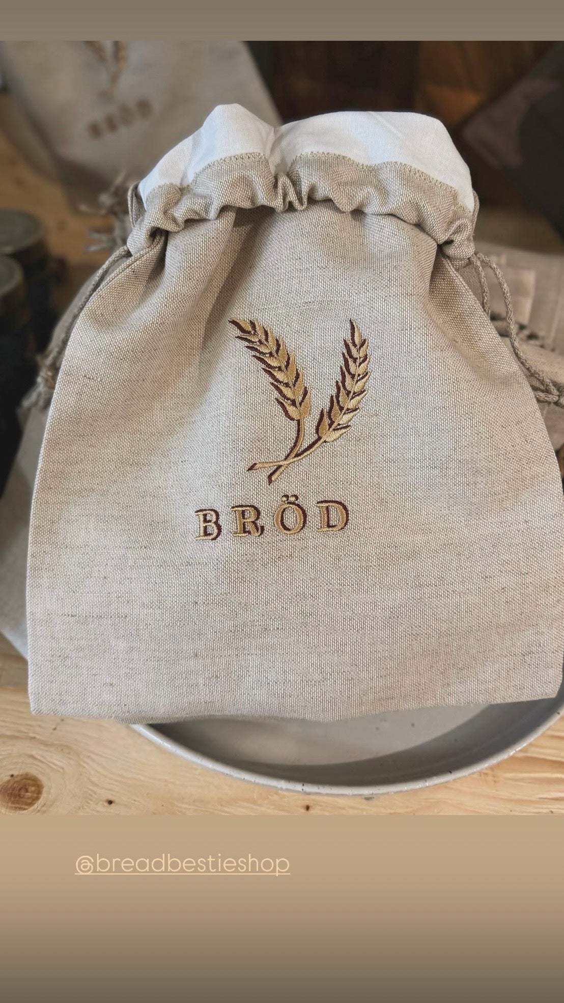 brödpåse i linne bread bestie