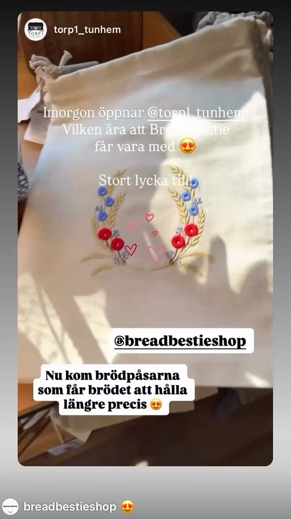 breadbestie brödpåse i linne från Fredrik Nylen