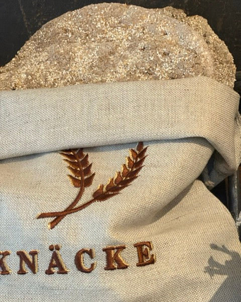 knäckebrödpåse i linne
