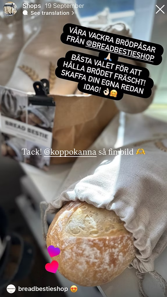 brödpåse hos kund
